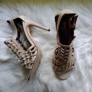 Tracy Reece New York Size 39 / 9 Cream High Heels 100% leather